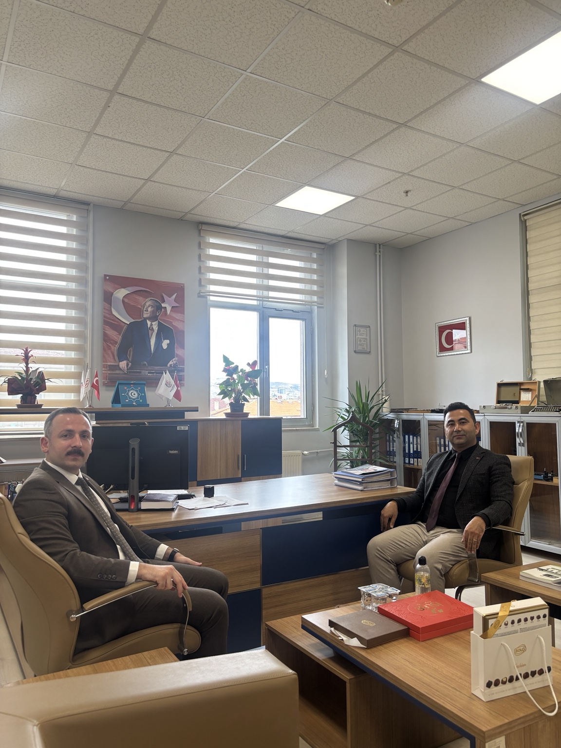 İsa Yılmaz’ın Kırıkkale Kadastro Müdürü İlker Kandemir’e hayırlı olsun ziyareti