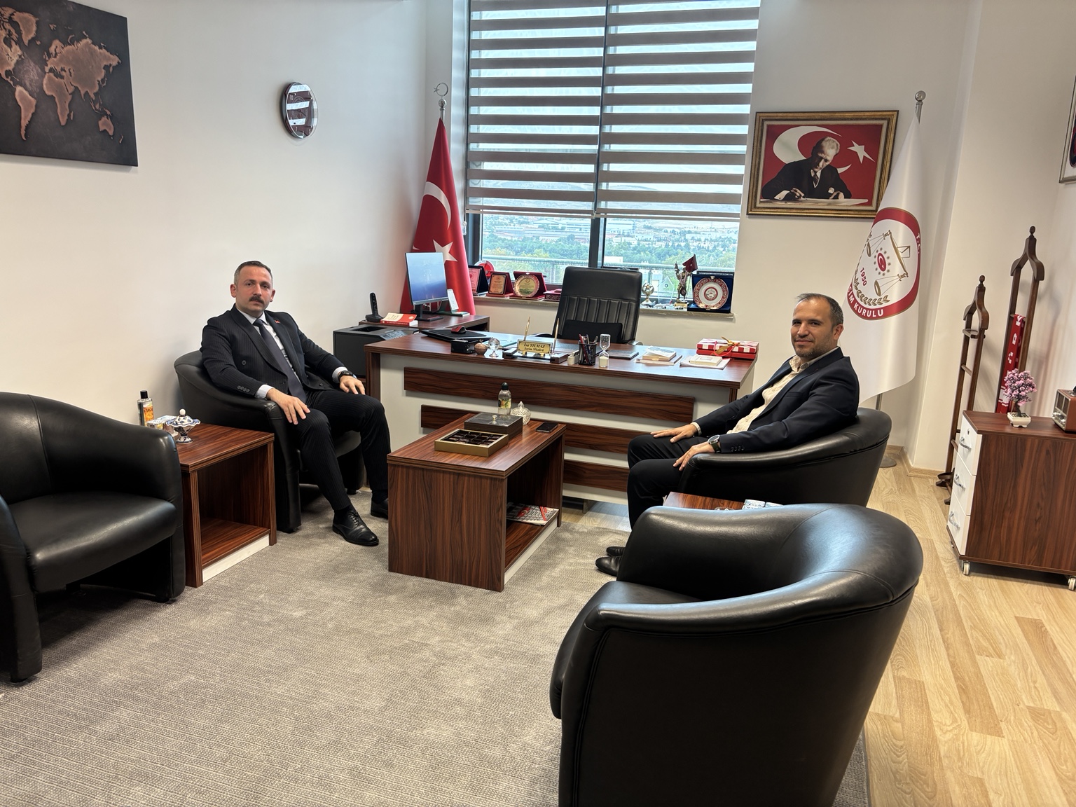 Kırıkkale Orman İşletme Müdürü Fatih Yılmaz’ın İsa Yılmaz’a iadeiziyareti
