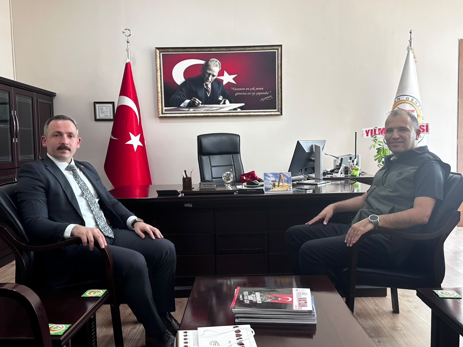 İsa Yılmaz’ın Kırıkkale Orman İşletme Müdürü Fatih Yılmaz’a hayırlı olsun ziyareti
